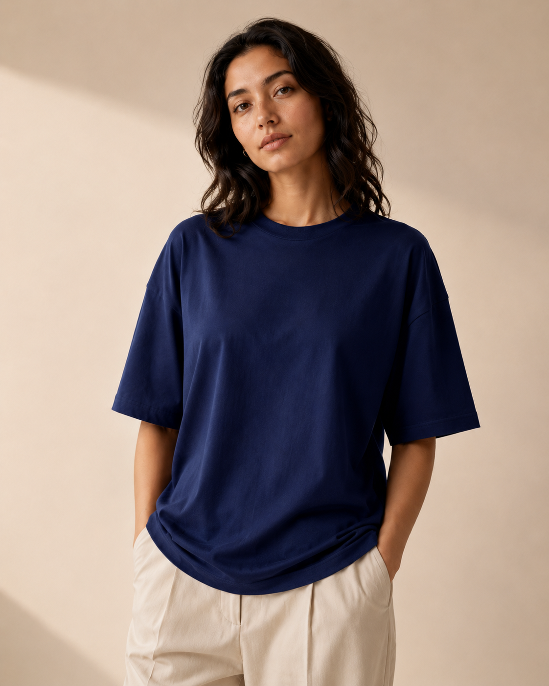 Oversized T-shirt | Navy Blue | Unisex | asBERYL