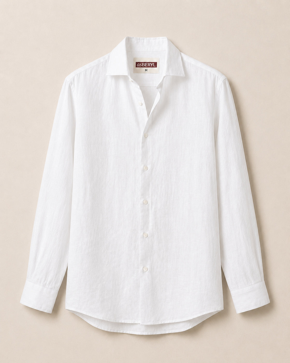 Pure Linen Classic Shirt White | Men's Linen | asBERYL