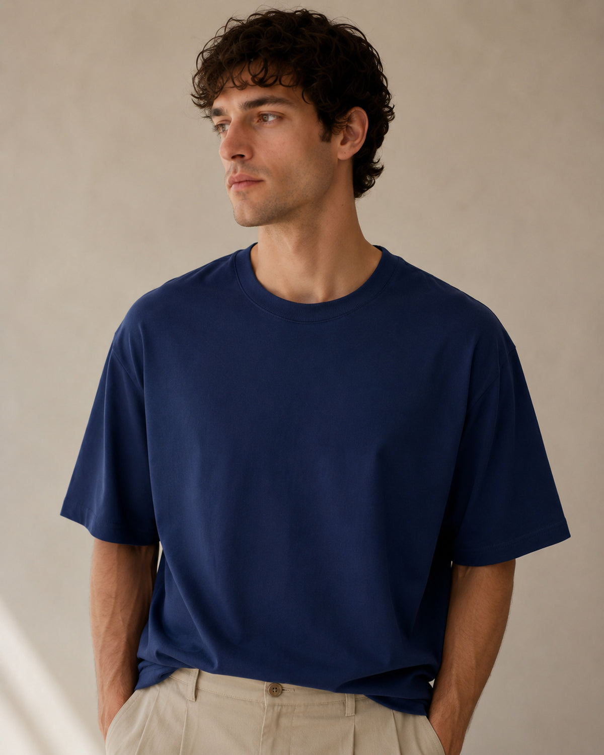 Premium Oversized 240gsm T-shirt | Navy Blue | Unisex | asBERYL