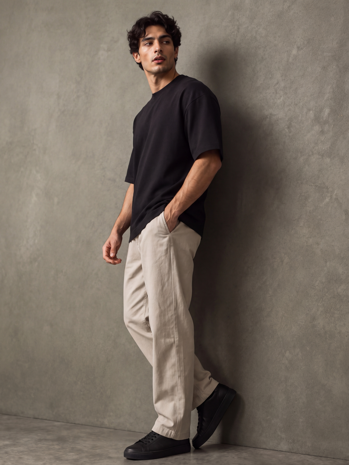 Premium Oversized 240gsm T-shirt | Black | asBERYL