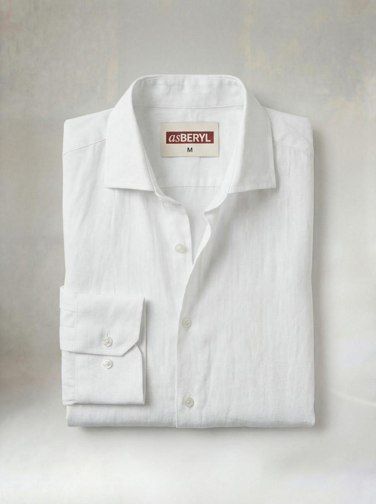 Pure Linen Classic Shirt White | Men's Linen | asBERYL