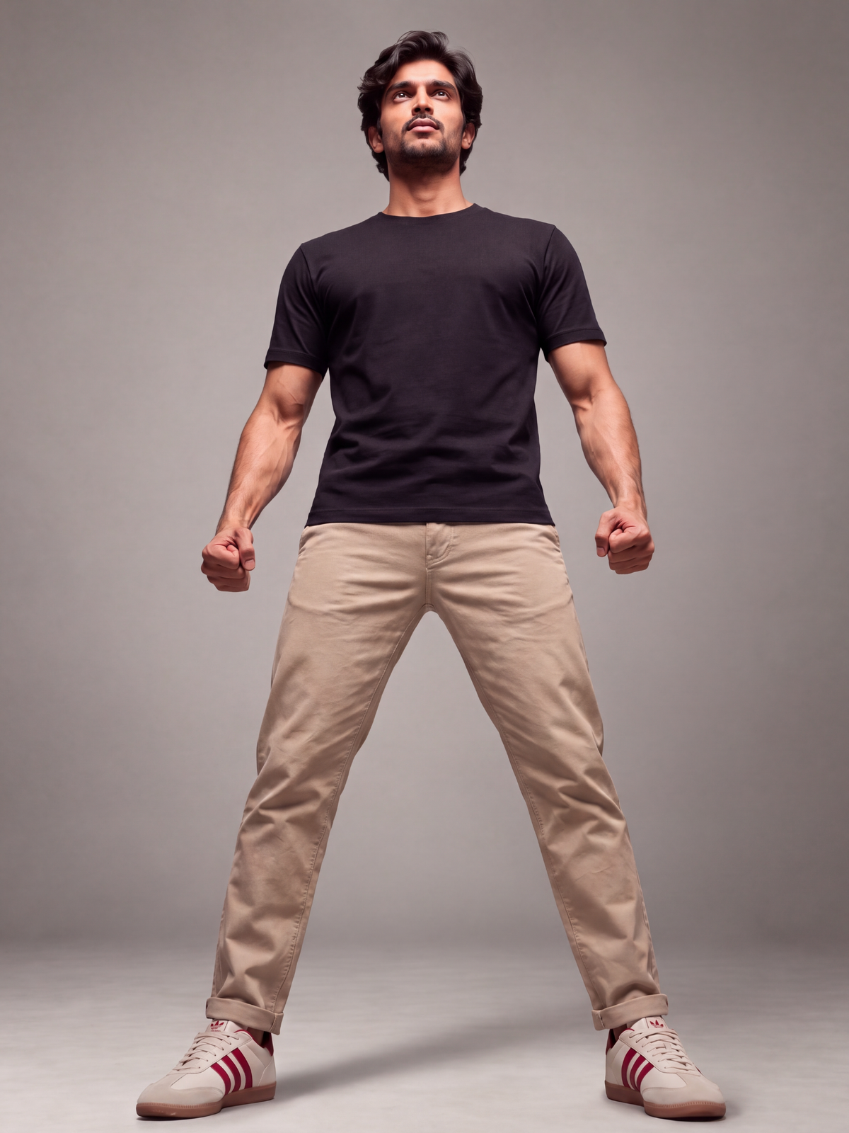 Normal Fit | Black Crew Neck T-Shirt | Premium Cotton | asBERYL