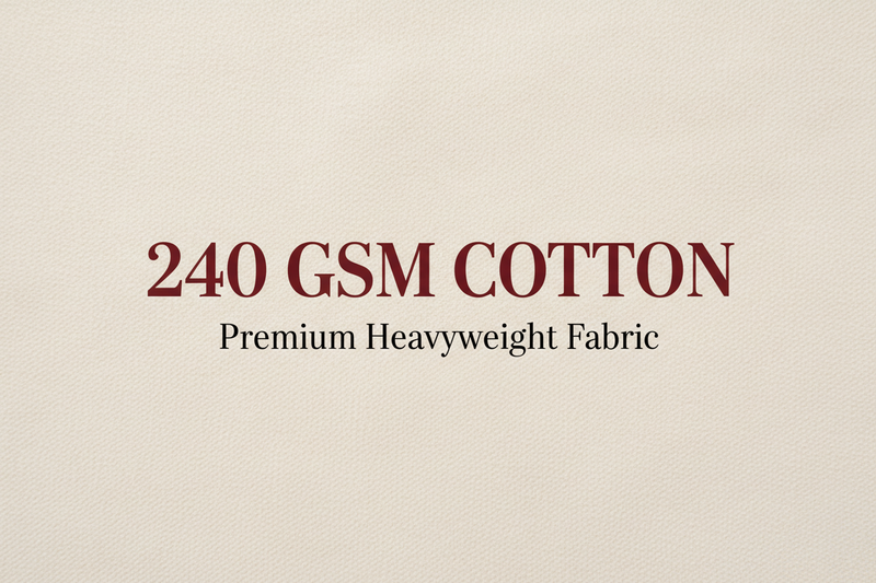240 GSM premium cotton fabric guide - heavyweight t-shirt quality