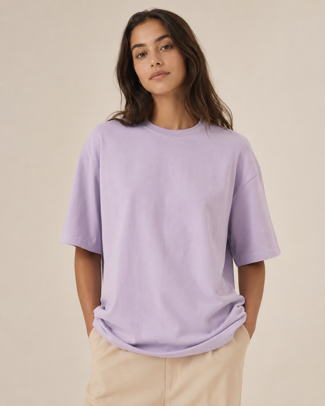 Premium Oversized 240gsm T-shirt | Light Lavender | Unisex | asBERYL