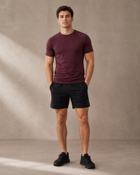 Activewear Compression T-Shirt Raglan Sleeves | Maroon Red | asBERYL UAE |