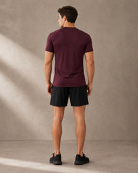 Activewear Compression T-Shirt Raglan Sleeves | Maroon Red | asBERYL UAE |