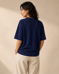 Oversized T-shirt | Navy Blue | Unisex | asBERYL
