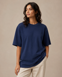 Premium Oversized 240gsm T-shirt | Navy Blue | Unisex | asBERYL