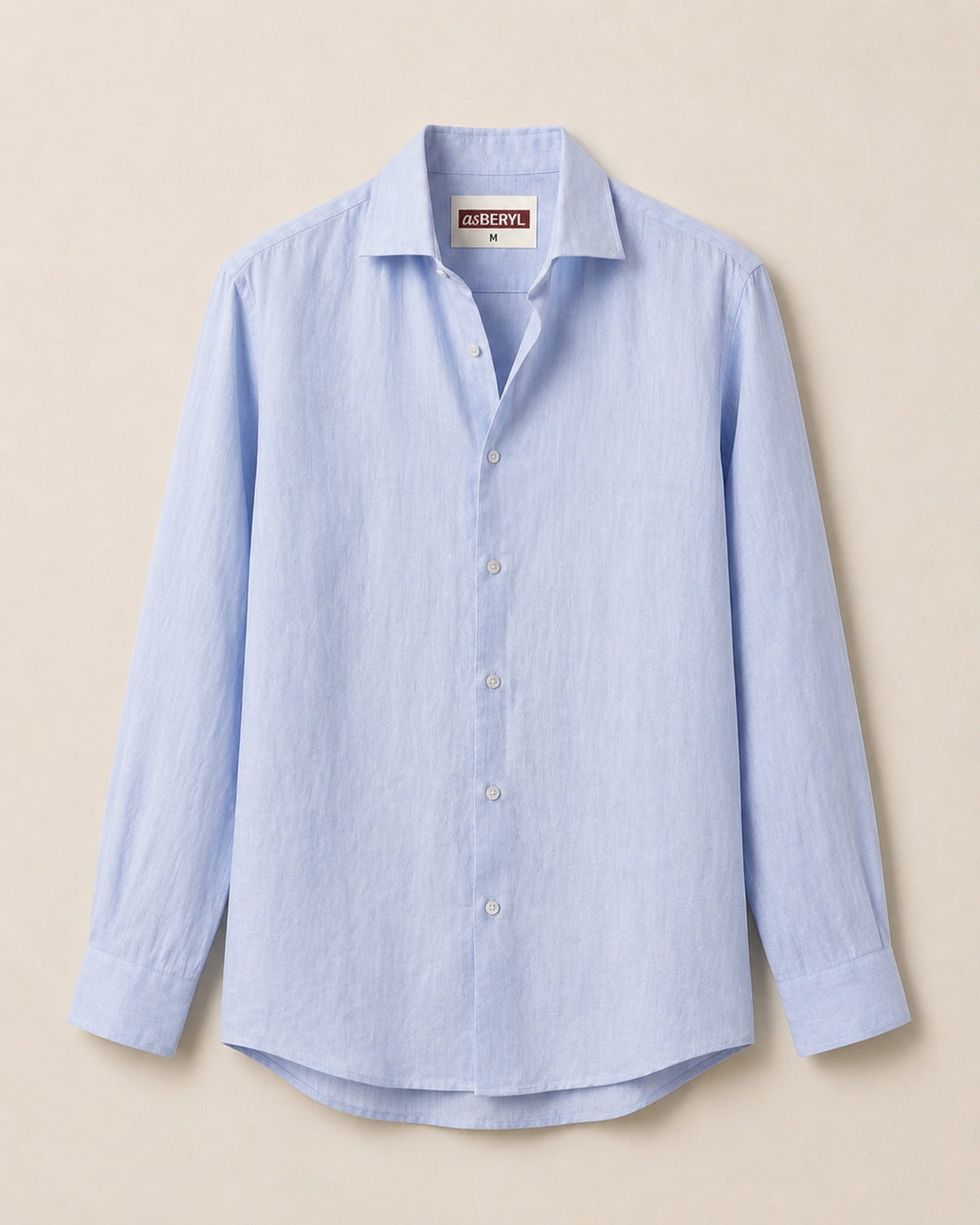 Pure Linen Classic Shirt | Blue | Men's Linen | asBERYL