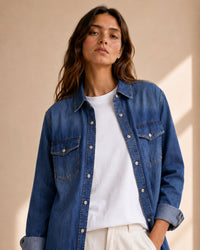 Blue Denim Shirt Women | Premium Denim | asBERYL UAE