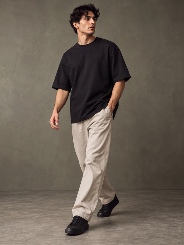 Premium Oversized 240gsm T-shirt | Black | asBERYL
