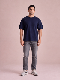 Oversized T-shirt | Navy Blue | asBERYL