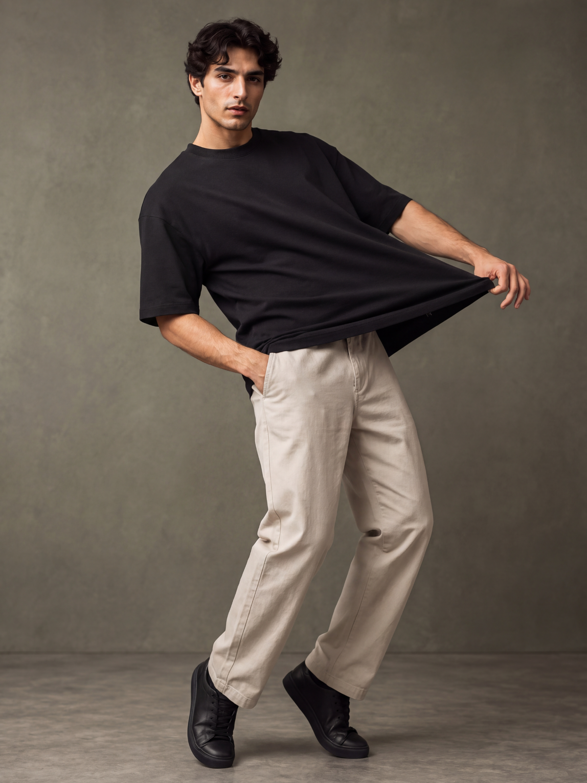 Premium Oversized 240gsm T-shirt | Black | asBERYL