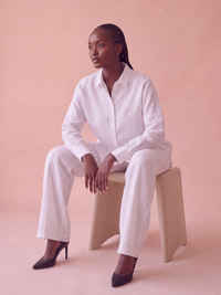 White Linen Co-ord Set Women | Two-Piece | asBERYL UAE