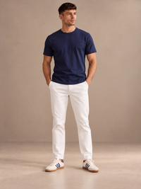 Normal Fit | Navy Blue Crew Neck T-Shirt | Premium Cotton | asBERYL