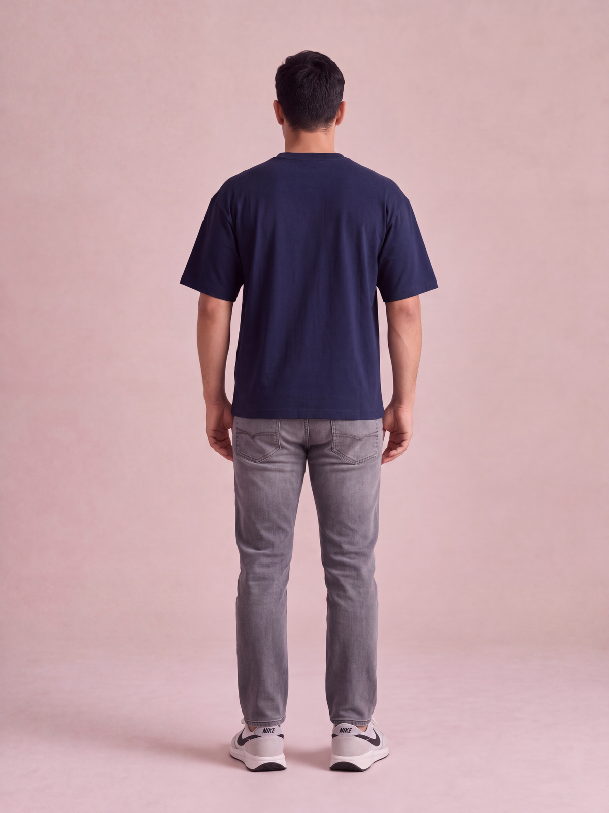 Oversized T-shirt | Navy Blue | asBERYL