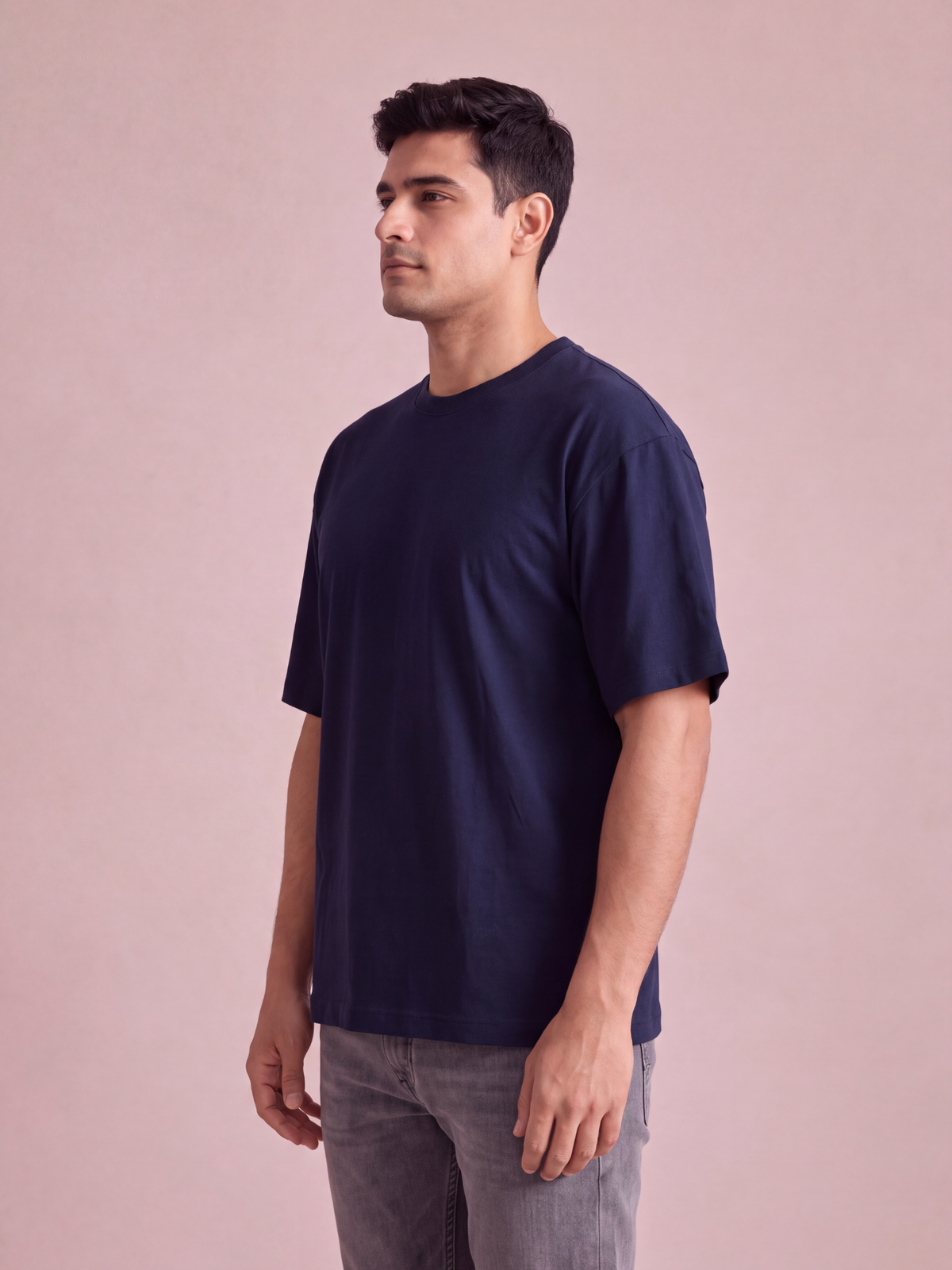 Oversized T-shirt | Navy Blue | asBERYL