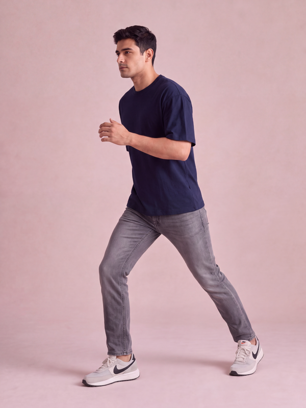 Oversized T-shirt | Navy Blue | asBERYL