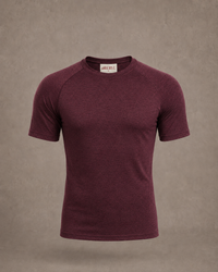Activewear Compression T-Shirt Raglan Sleeves | Maroon Red | asBERYL UAE |