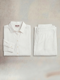 White Linen Co-ord Set Women | Two-Piece | asBERYL UAE