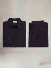 Black Linen Co-ord Set Women | Two-Piece | asBERYL UAE