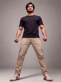 Normal Fit | Black Crew Neck T-Shirt | Premium Cotton | asBERYL